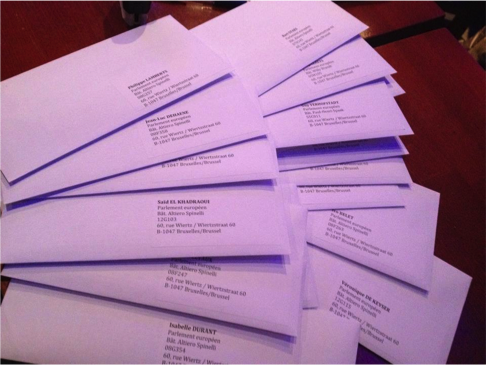 Our letters to the MEP's