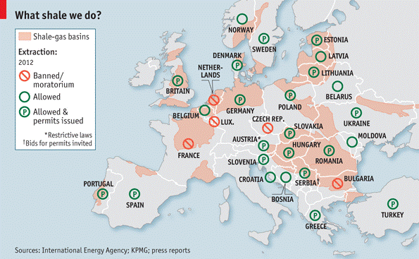 2 - European shale gas basins map