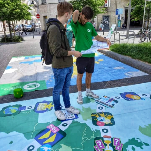 Y-FED Street Action Brussels